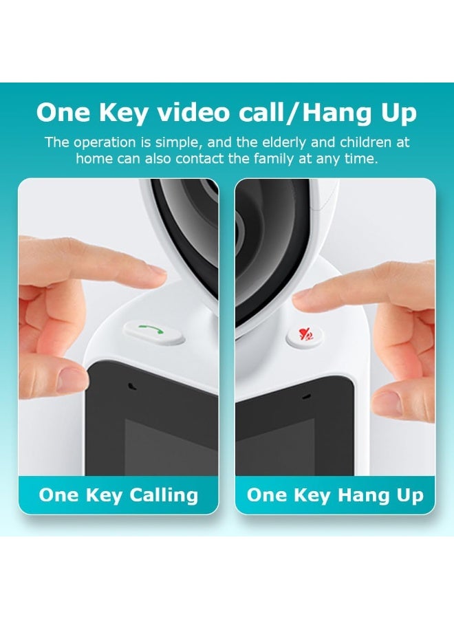 MUNTAQI Video Calling Security Camera 1080P | Indoor Smart Home Camera with 360° View, Pet & Baby Monitor with 2.8" Screen, WiFi App Control, Two-Way Audio, Night Vision – Dog/Nanny/Elder Cam - Image 5