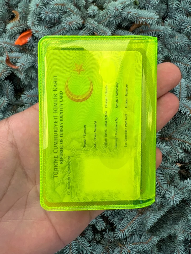 Gempo Neon Transparent Wallet Card Holder New Generation Minimalist Wallet