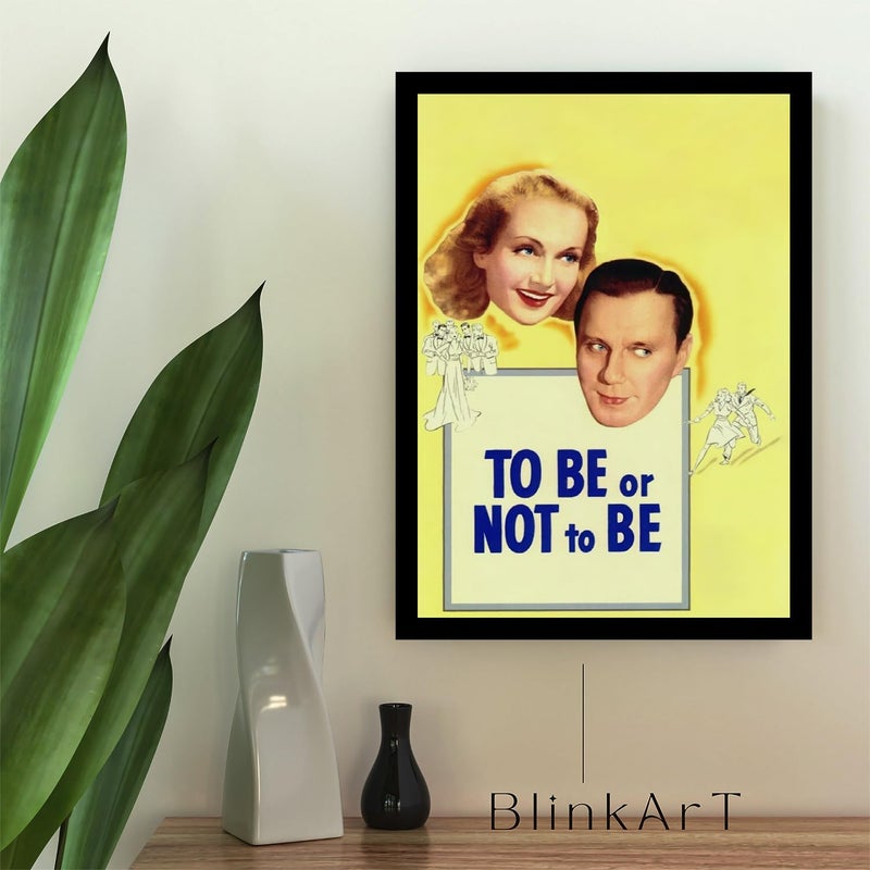 BLINKART BLINKART Aesthetic To Be or Not to Be 1942 Movie Photo Frame Album Poster For Home Bedroom Living Room Bedroom Home Office Study Room12 18 Inches  - Image 2