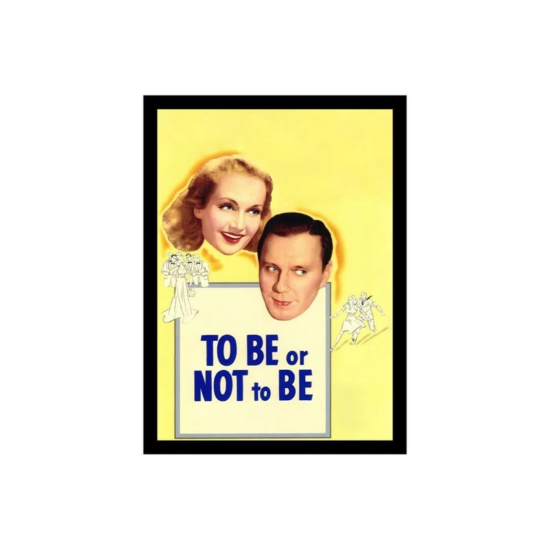 BLINKART BLINKART Aesthetic To Be or Not to Be 1942 Movie Photo Frame Album Poster For Home Bedroom Living Room Bedroom Home Office Study Room12 18 Inches  - Image 1
