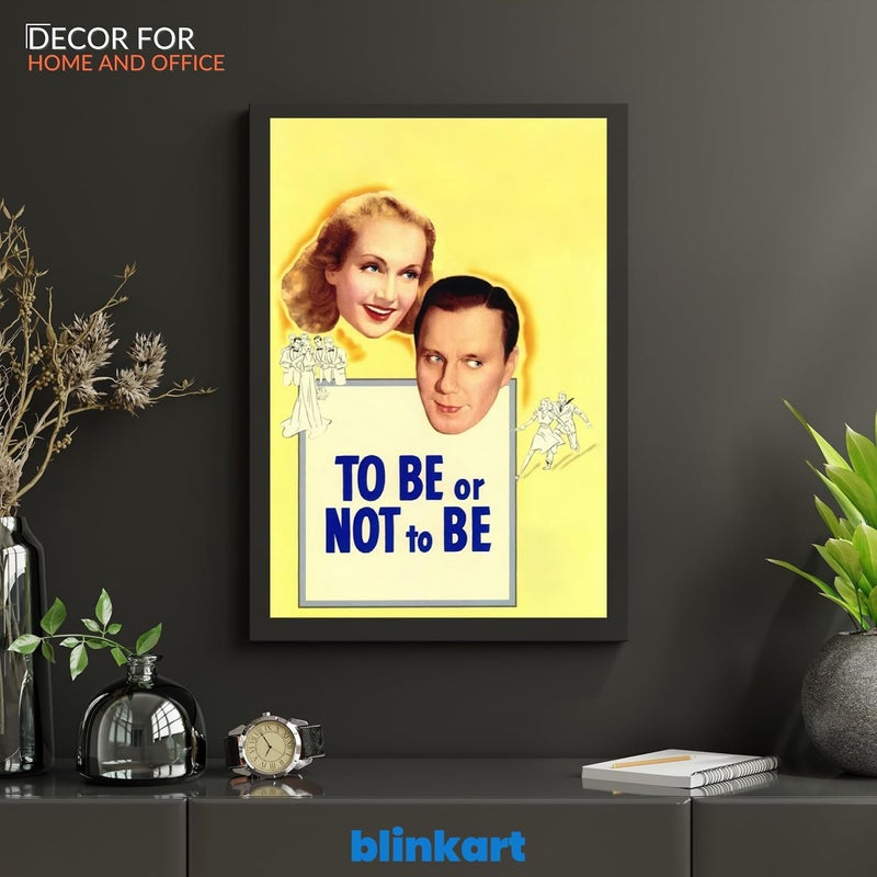 BLINKART BLINKART Aesthetic To Be or Not to Be 1942 Movie Photo Frame Album Poster For Home Bedroom Living Room Bedroom Home Office Study Room12 18 Inches  - Image 5
