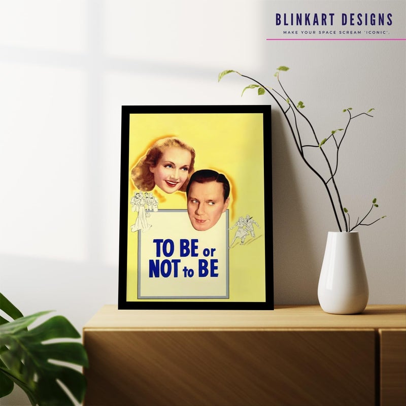 BLINKART BLINKART Aesthetic To Be or Not to Be 1942 Movie Photo Frame Album Poster For Home Bedroom Living Room Bedroom Home Office Study Room12 18 Inches  - Image 3