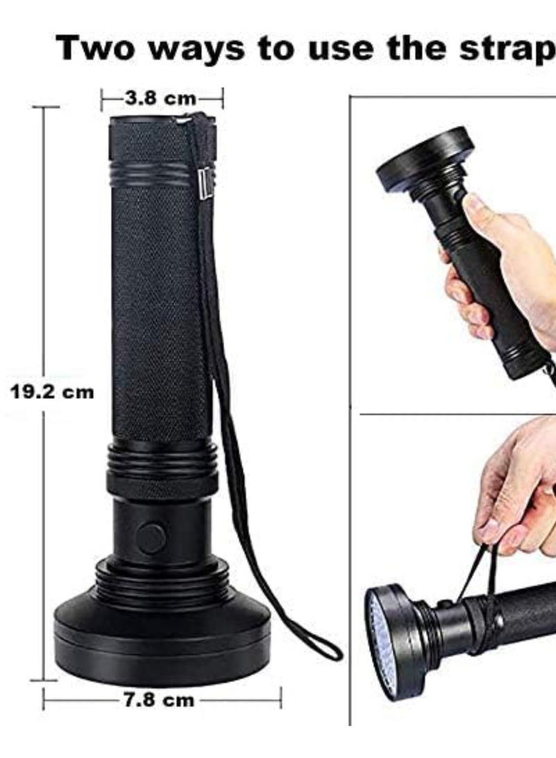 100 UV Flashlight Black light Ultraviolet Blacklight Detector For Dog/Cat ,Dry Stains,Bed Bug, Matching with Odor Eliminator  - Image 2