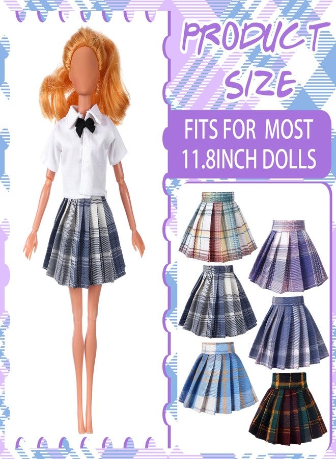 Bencailor 6 Pcs Doll Clothes for 11.8 Inch Doll Summer Outfit Accessories Skirt Dress Clothing for Girl Birthday Gift(Classic Style) - Image 3
