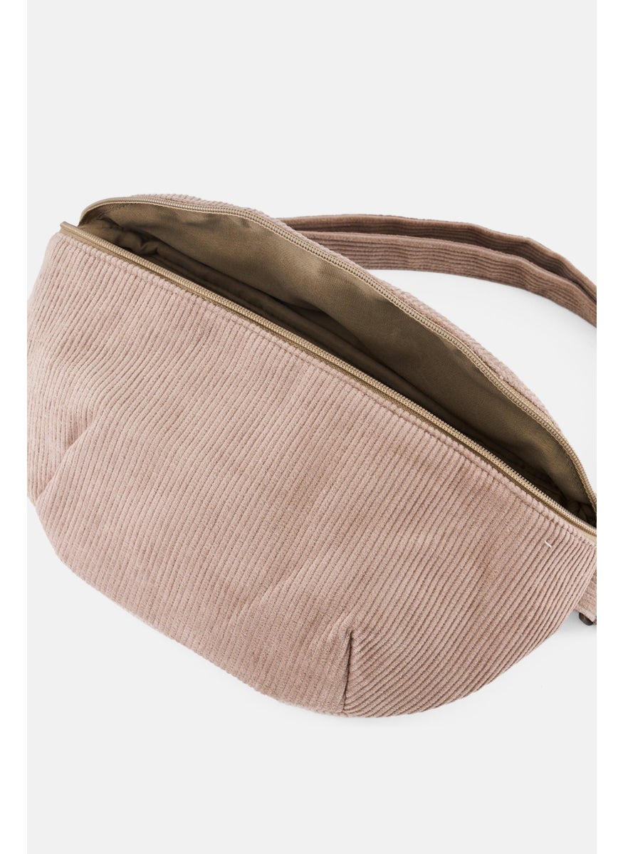 Muy Mucho Women Corduroy Fanny Pack, Tan  - Image 3