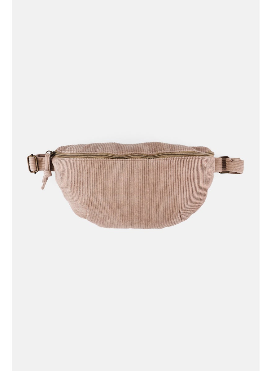 Muy Mucho Women Corduroy Fanny Pack, Tan  - Image 1