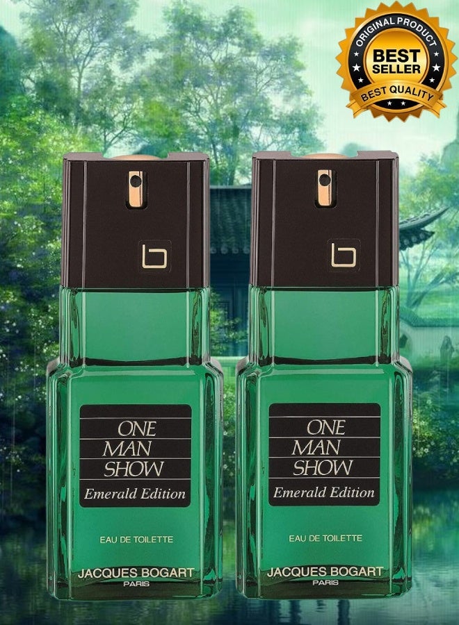 Jacques Bogart 2 Pieces One Man Show Emerald Edition Perfume 100ML - Image 1