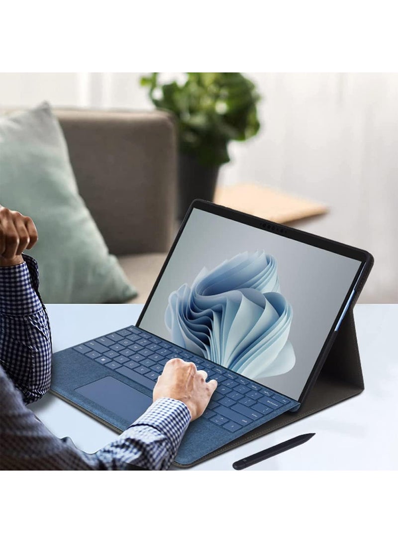 Aookay Protective Case for Microsoft Surface Pro 9/10/ 11th Edition AI PC 2024 13" Shell Compatible with Keyboard Cover  Ultral Thin & Light Heat Dissipation Design, Mil-Grade Business Cover(Black)  - Image 3