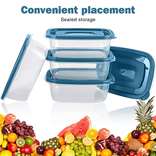 PEDECO 5PCS Small Food Storage Containers,Freezer Microwave safe,Food Container Sets,BPA Free Plastic Meal Prep Containers & Kitchen Set,Lunch Containers,use for School,Work and Travel,0.53 Quarts Per Box - Image 4