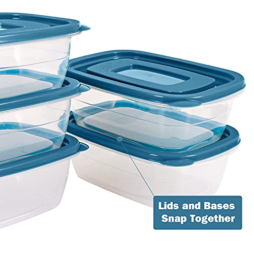 PEDECO 5PCS Small Food Storage Containers,Freezer Microwave safe,Food Container Sets,BPA Free Plastic Meal Prep Containers & Kitchen Set,Lunch Containers,use for School,Work and Travel,0.53 Quarts Per Box - Image 5