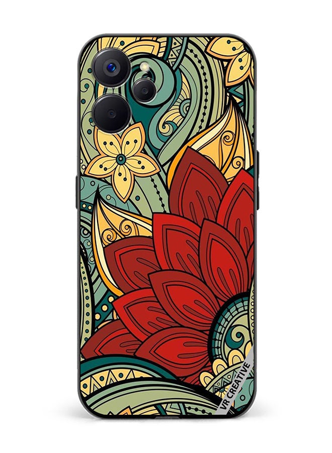 VR CREATIVE Protective Case Cover For Realme 10 5G Flower Design Multicolour - Image 1