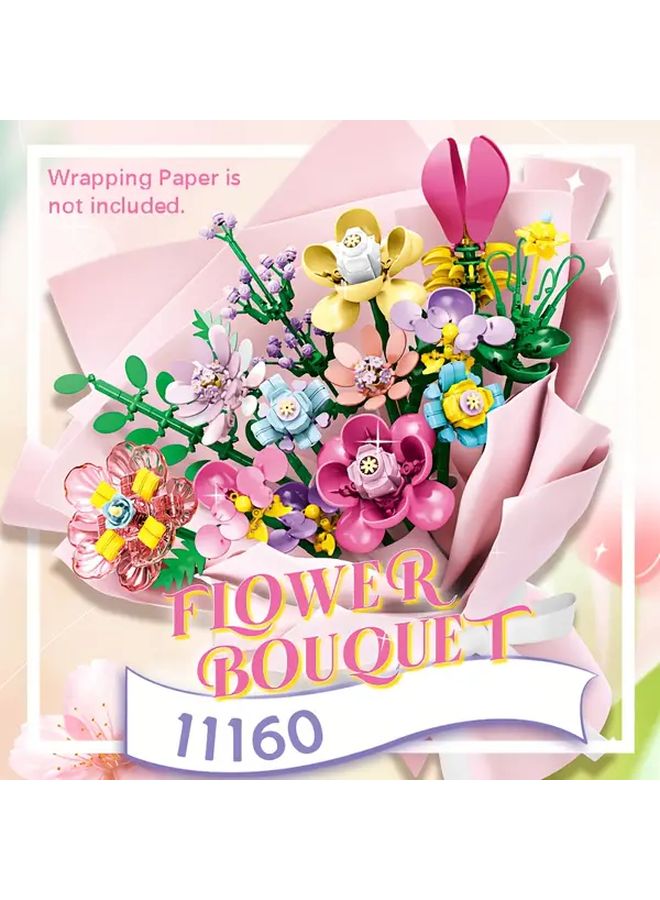 Eternal Bouquet Building Block Kit 658 Pcs 15 Flower Models DIY Home Decoration STEM Educational Toys - Image 5