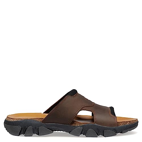 KEEN Men’s Daytona 2 Comfortable Slip On Casual Slide Sandals, Bison/Black, 9.5 Medium US - Image 2