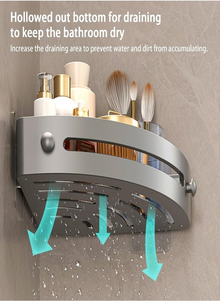 XVersion Shower Corner Shelf | Bathroom Storage Rack | Rustproof & Water-Resistant Organizer  - Image 4