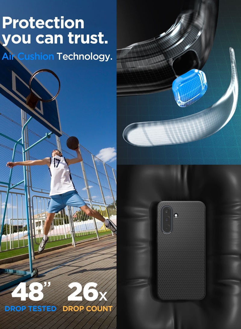 Spigen Liquid Air Samsung Galaxy A36 5G Case Cover (2025) - Matte Black - Image 4