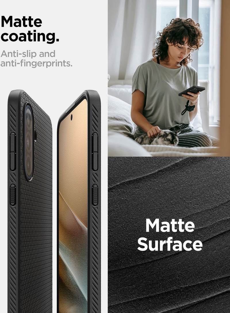 Spigen Liquid Air Samsung Galaxy A36 5G Case Cover (2025) - Matte Black - Image 5