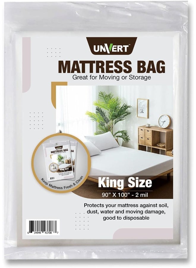 Unvert King Mattress Bag Cover For Moving Or Storage  - Image 2
