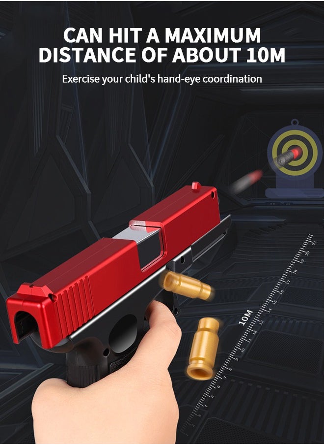 GROIC - Toy Gun with Soft Bullet, Shell Ejection Soft Bullet Toy Pistol, Pistol Toy Foam Shock Wave Soft Bullet Game Gun with Goggles, Muffler, Educational Toy Model for Children - Image 1