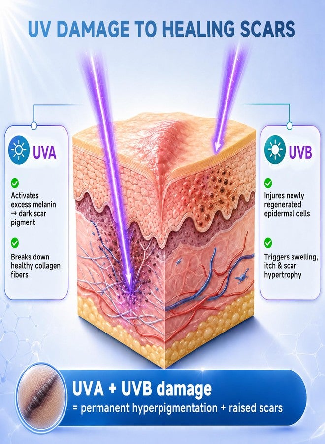 Rvlaim UPF50+ Silicone Scar Sheets with UV Protection(1.8”x 157" Roll Reusable Sheets to Soften, Flatten Fade Scars, Reduce Redness for Surgical, C-Section, Burn, Keloid, and Hypertrophic Scars - Image 4