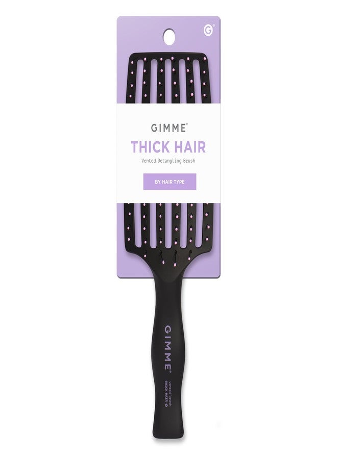 Gimme Beauty Vented Detangling Brush - Quick-Dry, Heat-Resistant Wet Brush for Thick or Thin Locks - Supports Healthy Hair - Flexible Curved Design for Fine Locks - Thick Hair - Image 1