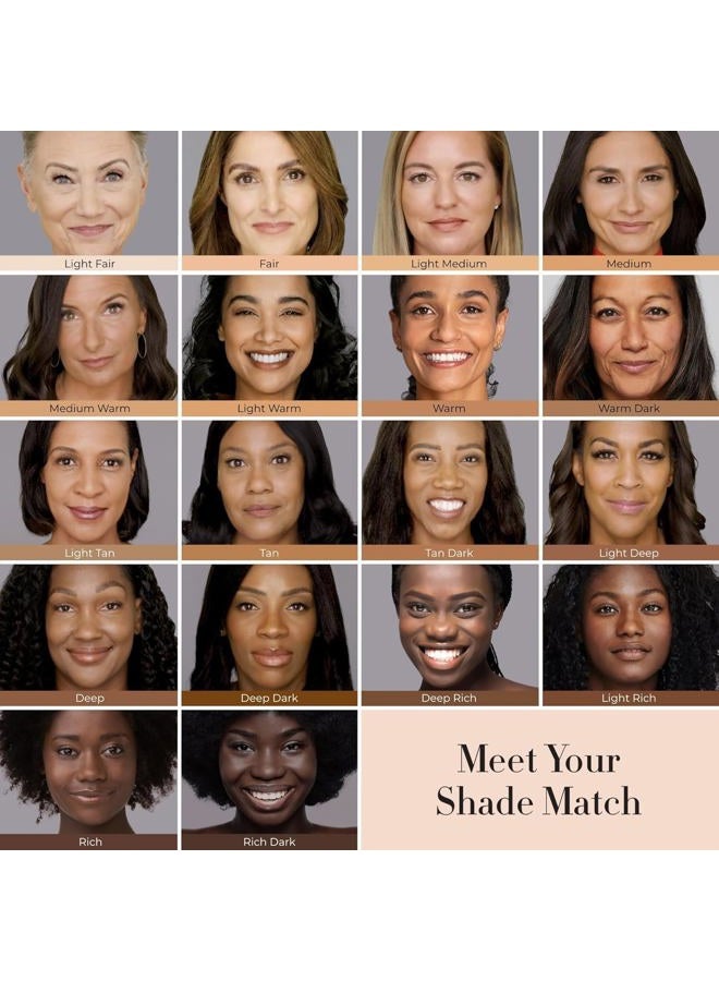 LUMINESS Airbrush Spray Silk Foundation Starter Kit - Medium - Foundation, Primer & Dual-Sided Angled Buffing Brush - Medium, Buildable Coverage, Anti-Aging Formula Hydrates & Moisturizes - Image 2