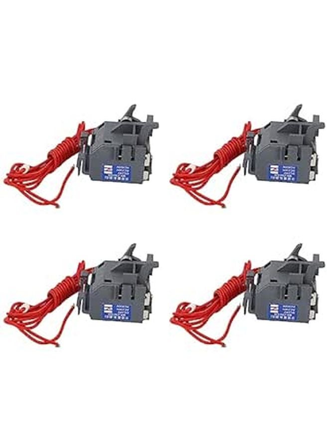 High Reliability Left Mount Auxiliary Contact PC Housing 4 Pcs AC230V Shunt Release Trigger - Image 1