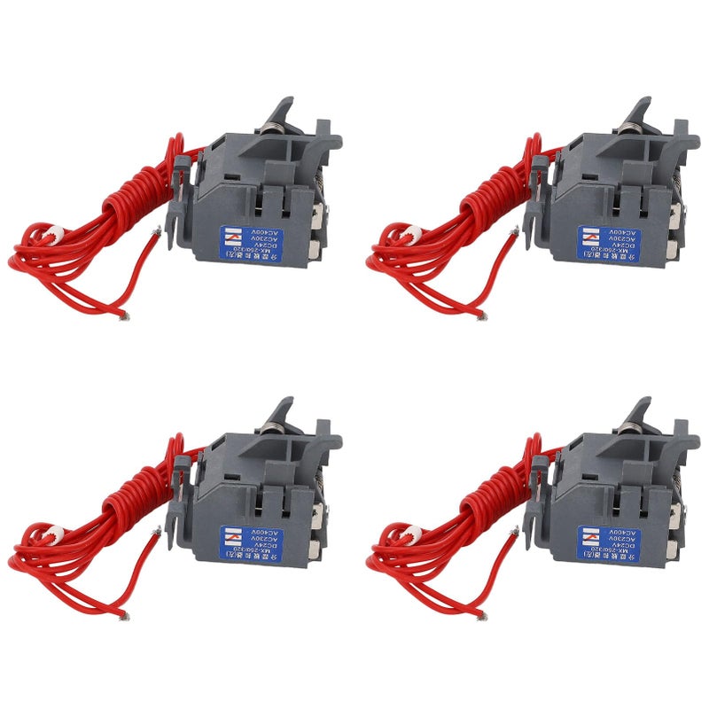 High Reliability Left Mount Auxiliary Contact PC Housing 4 Pcs AC230V Shunt Release Trigger - Image 2