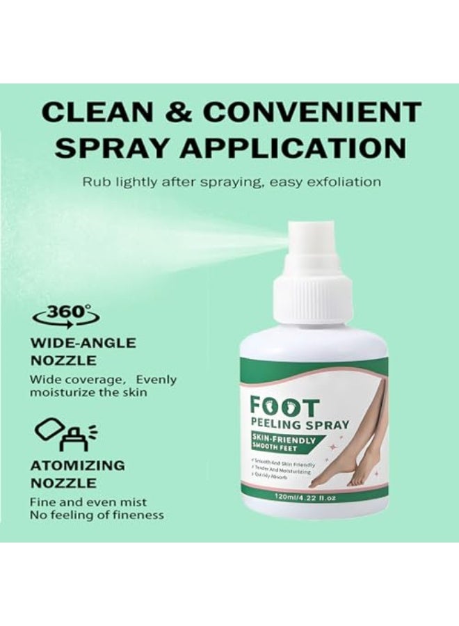 MEJISOO Foot Peeling Spray, 120ml Peele Foot Spray, Peele Instant Foot Peeling Spray, Exfoliating Foot Mask For Summer, Instantly Remove Dead Skin, Hydrate  Nourish, Exfoliate Dry, Rough Skin - Image 4