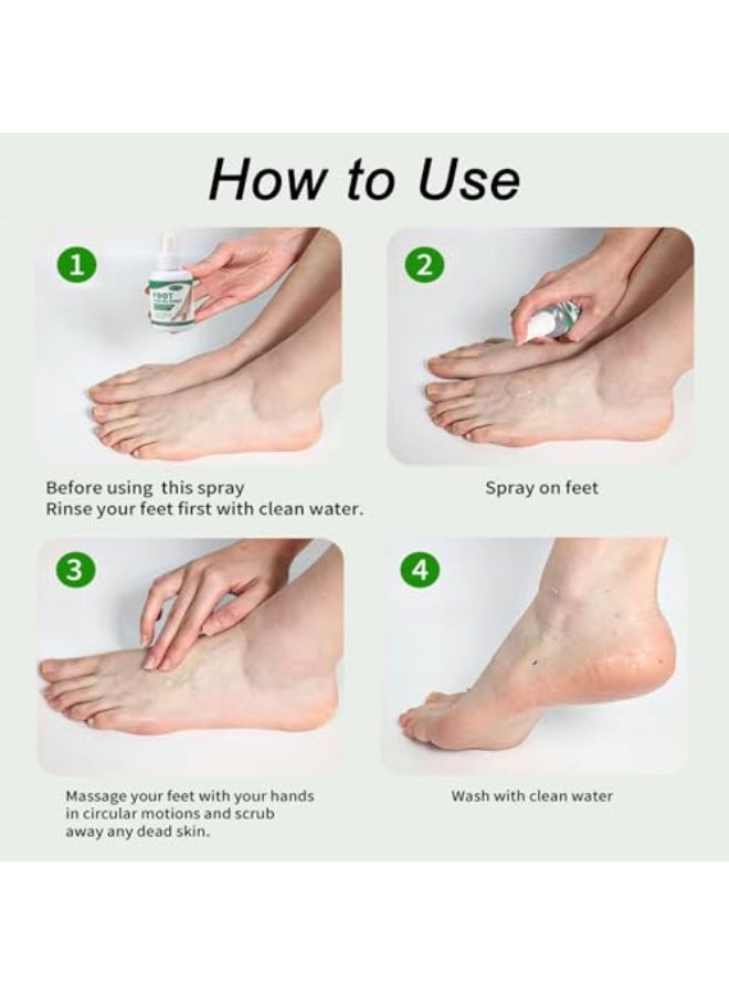 MEJISOO Foot Peeling Spray, 120ml Peele Foot Spray, Peele Instant Foot Peeling Spray, Exfoliating Foot Mask For Summer, Instantly Remove Dead Skin, Hydrate  Nourish, Exfoliate Dry, Rough Skin - Image 5