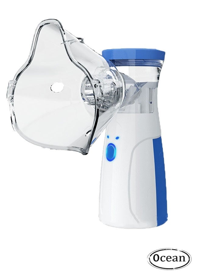 Ocean Portable Ultrasonic Mesh Nebulizer,  Adjustable Fog, with Auto-Off Function, Low Power Consumption, Rechargeable, Comfortable for Adults and Children - Image 1