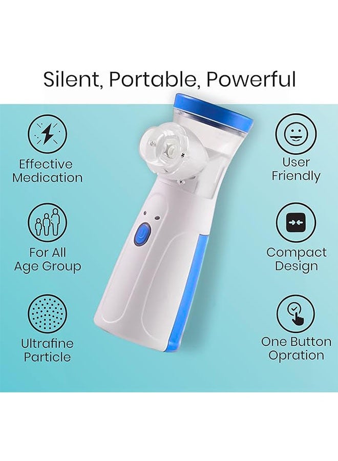 Ocean Portable Ultrasonic Mesh Nebulizer,  Adjustable Fog, with Auto-Off Function, Low Power Consumption, Rechargeable, Comfortable for Adults and Children - Image 3