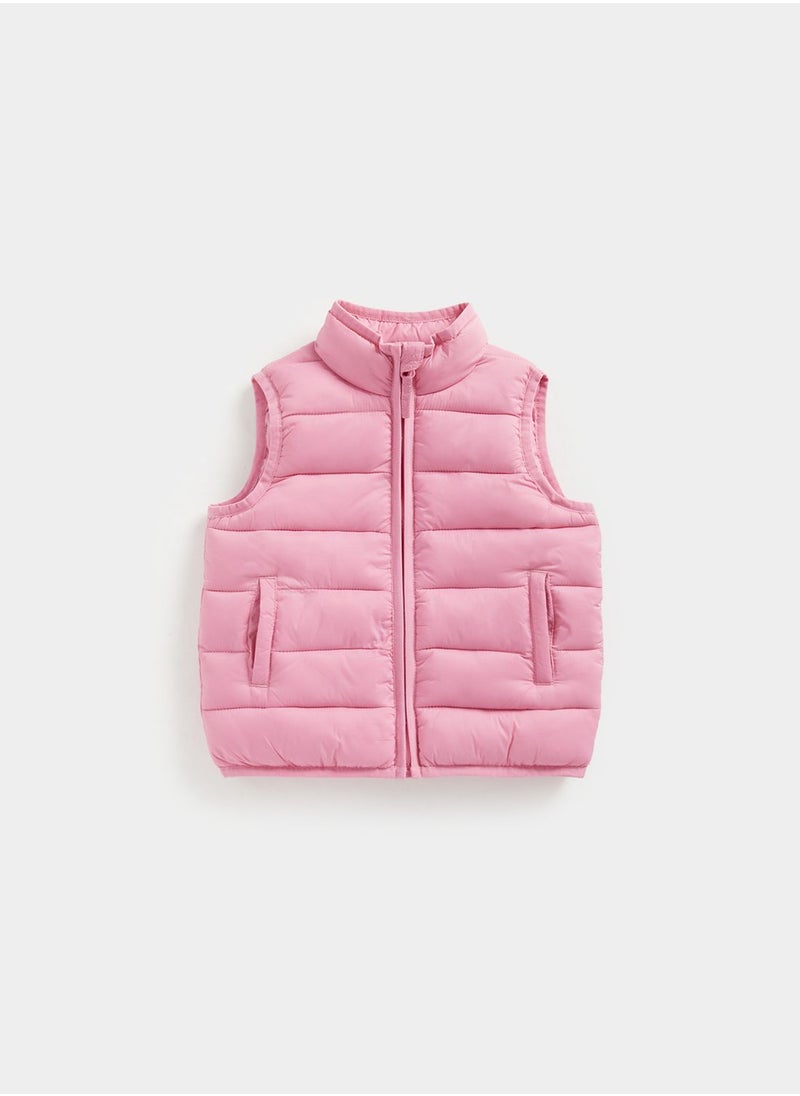 mothercare Kids pack-away quilted gilet  - Image 1