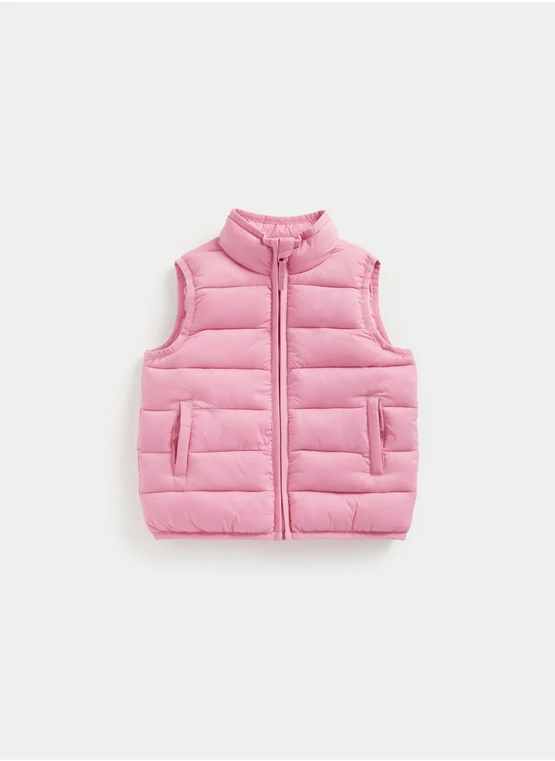 mothercare Kids pack-away quilted gilet