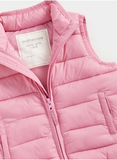 mothercare Kids pack-away quilted gilet  - Image 3