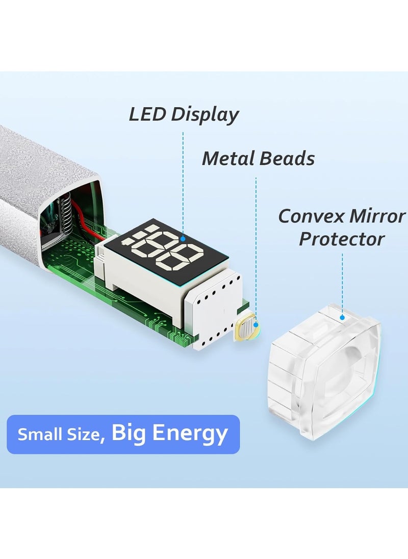 Remy Belle Mini UV LED Nail Lamp for Gel Nails, 2.0 Handheld UV Light for Fast Curing with Touch Screen- Silver  - Image 3