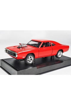 Generic Dodge Charger Car Model 1/32 With Sound effects and lighting effects Supercar Toy Gift Red  - Image 1