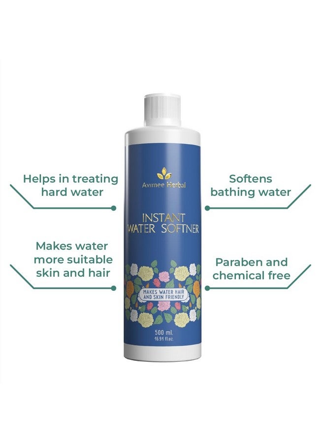Instant Water Softenermakes Your Water Hair & Skin Friendlycontains Liquid Sugarcane Juice Extracts & Apple Cider Vinegarnon Toxic And 100% Safe500 Ml