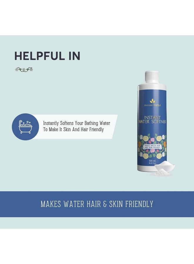 Instant Water Softenermakes Your Water Hair & Skin Friendlycontains Liquid Sugarcane Juice Extracts & Apple Cider Vinegarnon Toxic And 100% Safe500 Ml