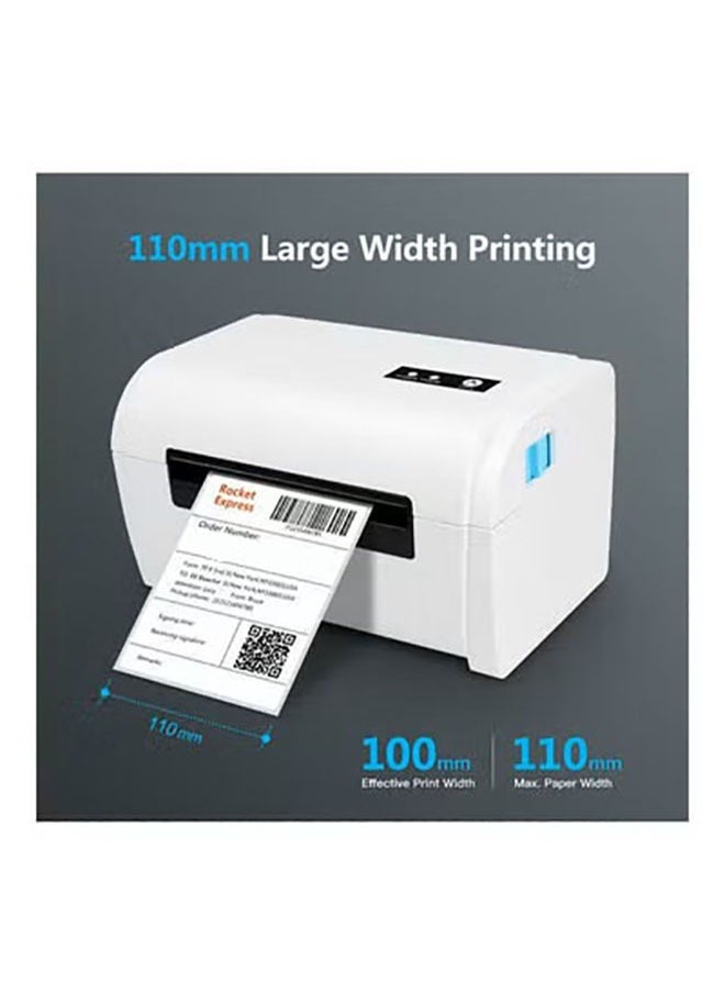 VOGMAX - Thermal Label Printer USB Connection Bluetooth Connection - White - Image 1