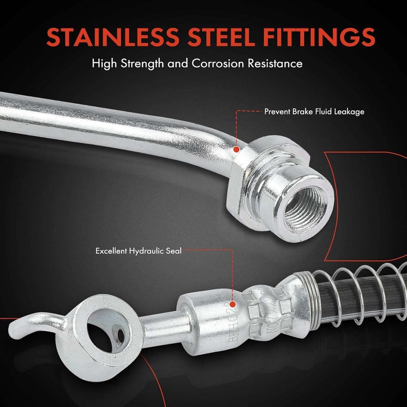 A-Premium Brake Hydraulic Hose Set for Kia and Hyundai - Image 4