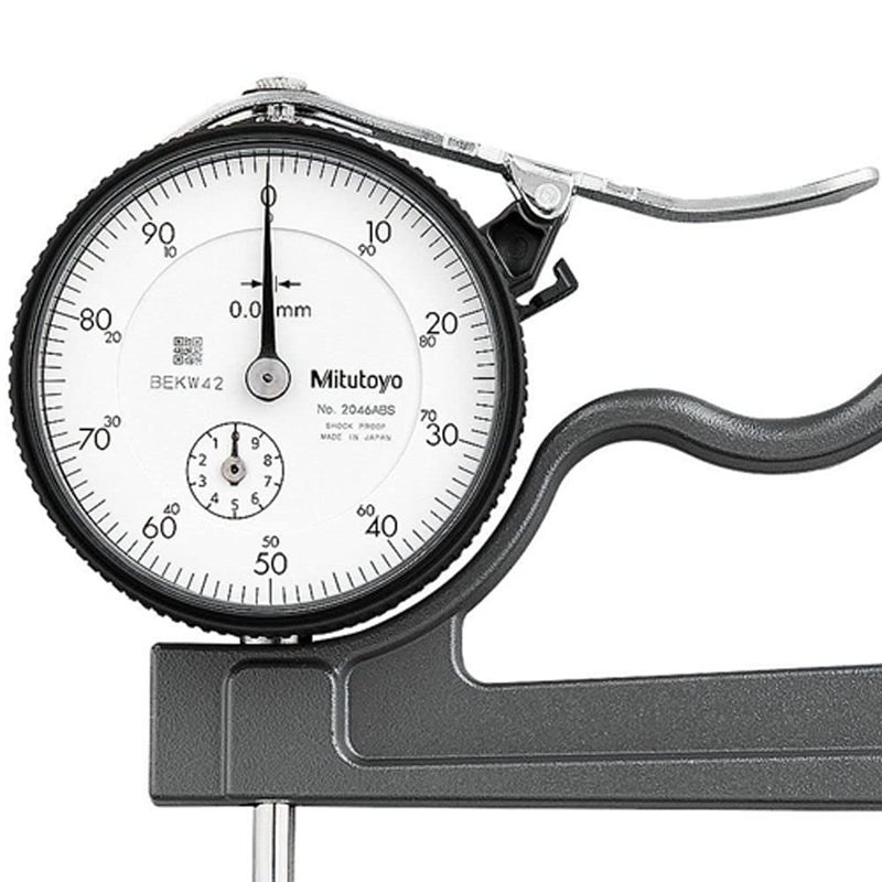 Mitutoyo 7321 Dial Thickness Gage Flat Anvil Deep Throat Type 010mm Range 001mm Graduation  22 micrometer Accuracy - Image 2