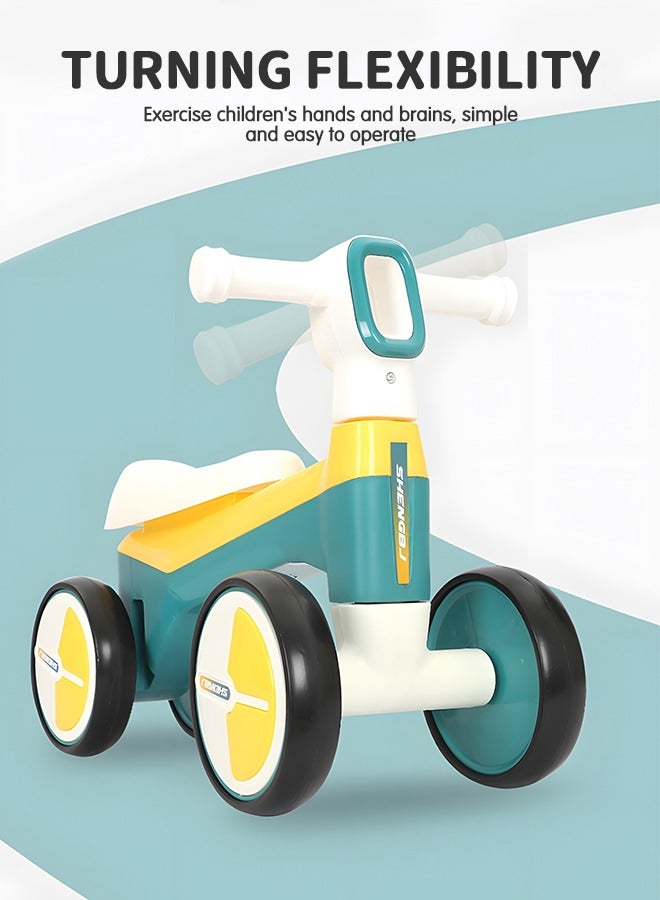 GROIC Baby Balance Bike with Music and Light, No Pedal Toddler Balance Bike, Children Walker Baby Walker Riding Infant Car with 4 Silence Wheels, Baby First Riding on Toys for 1 Years Old Boys Girls  - Image 5