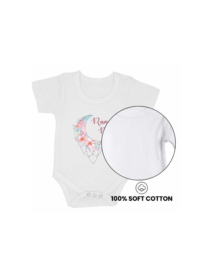 PRINTSHOP4ME Ramadan Baby Romper Outfit - Short Sleeve Cotton Unisex Romper - Romper for Babies and Toddlers - Short Sleeve Ramadan Romper for Newborns  - Image 4