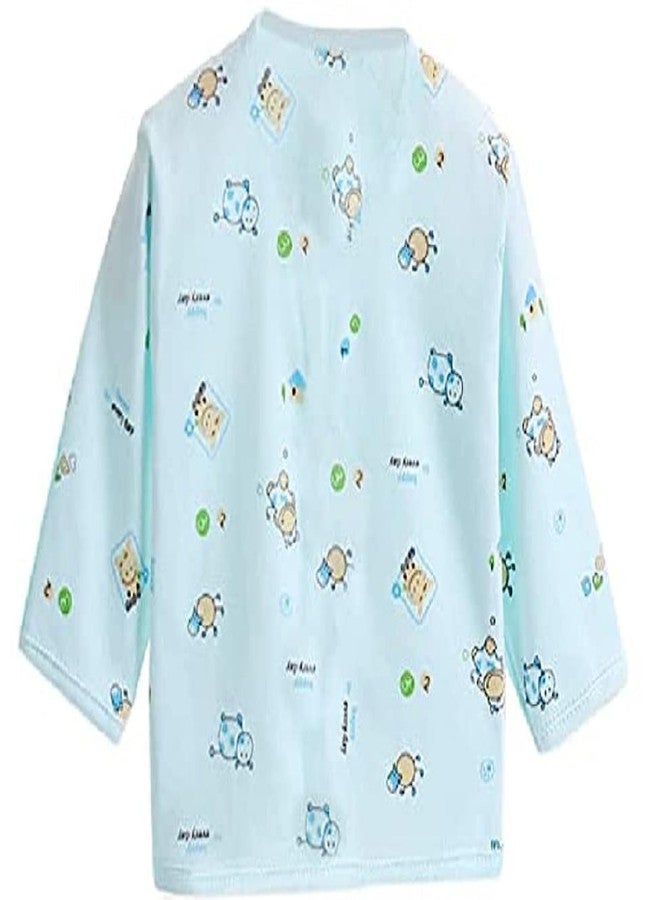 VIN® Newborn Baby Semi Winter Wear Unisex Clothing Gift Dress Set for 0-3 Months, Warm Suit, Pack of 5 Pieces |Pyjama |Legging |Vest |Bib |Cap | Newborn Gift (One Size, Blue) - Image 2