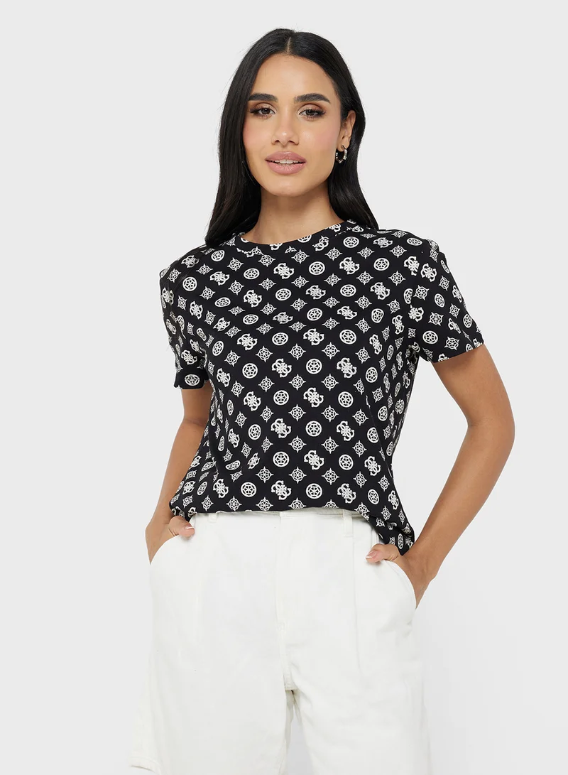 جس Gloria Peony Short Sleeve  T-Shirt