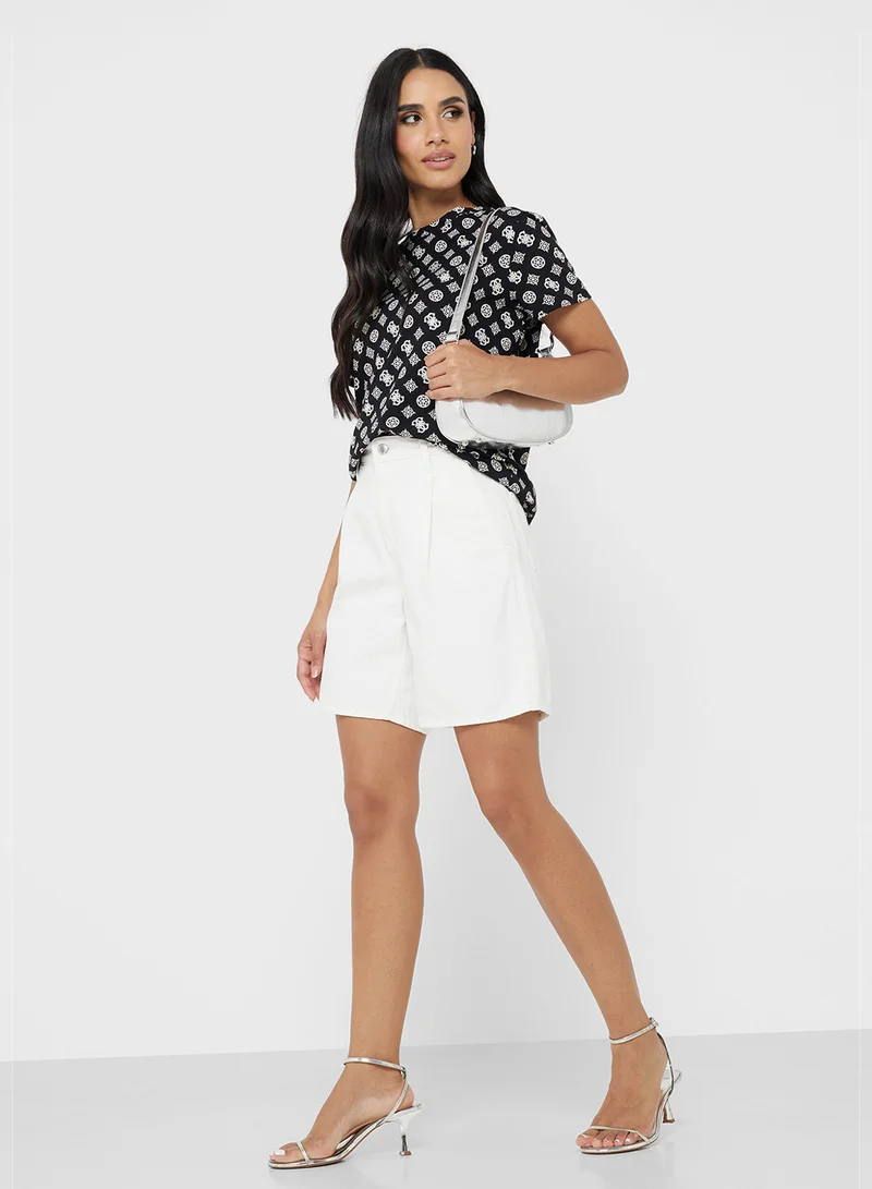 GUESS Gloria Peony Short Sleeve  T-Shirt