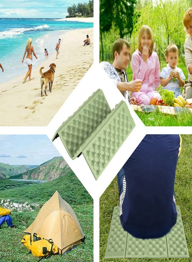 VGEBY1 Camping Foam Pad, Foldable Seat Cushion Waterproof Folding Camping Mat Foam Seat Pad (Green+Black) - Image 3