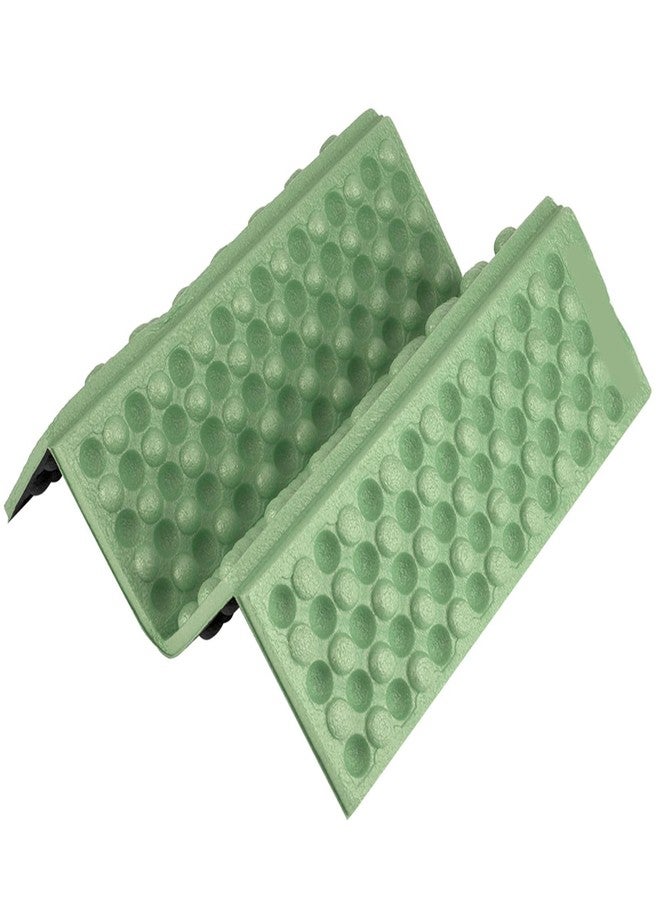 VGEBY1 Camping Foam Pad, Foldable Seat Cushion Waterproof Folding Camping Mat Foam Seat Pad (Green+Black) - Image 1