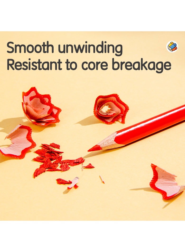 Deli أقلام تلوين مثلثة من خشب الباسود دلي EC00300 COLORUN، 12 لون، تلوين سلس، سهل الشحذ - Image 3