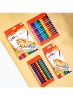 Deli Deli EC00300 COLORUN Basswood Triangular Barrel Pre-Sharpened Colored Pencils, 12 Colors, Smooth Coloring, Easy to Sharpen  - Image 5